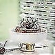 thumbnail image 3 of Ceramic Plate Tall Feet Fruit Plate Round Salad Bowl Dessert Cake Pan Snack Tray Rative Plates, 3 of 4