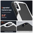 thumbnail image 6 of JTCASES for iPhone XS Max Case, Hybird PC TPU Anti-slip, Shockproof  Bumper, Military Drop Resistant, Rugged Heacy Duty Full Body Protective Shell for iPhone XS Max, Slim Fit for Girls Men, White, 6 of 9