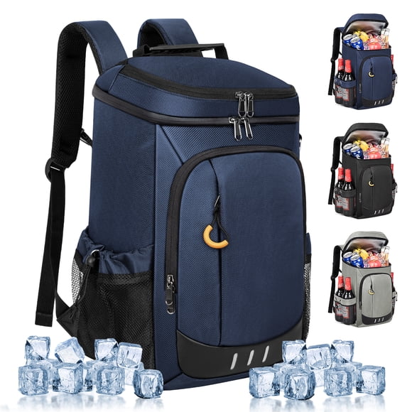 Cshidworld Mochila Enfriadora - 40 Latas Aisladas a Prueba de Fugas Mochila Enfriadora Portátil para Picnic Acampar Playa Senderismo BBQ Bolsa Enfriadora para Hombre y Mujeres, Azul