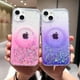 thumbnail image 2 of Funda de teléfono transparente con purpurina Magsafe de carga inalámbrica de lujo para iPhone 11, 12, 13, 14 Pro Max, XS, X, XR, 7, 8 Plus, Mini, Silico suave, 2 of 5