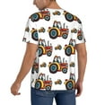 thumbnail image 2 of Fotbe Cartoon Tractor Baseball Jersey Shirt for Men and Women, Casual Short Sleeves Button Down T-Shirt-3X-Large, 2 of 9