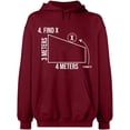 thumbnail image 2 of OXI Hoodie Sweatshirt - Find X Found It Math, Basic Casual Hoodie for Men's and Women Fleece Hoodie Long Sleeve - Cardinal Red 2X-Large, 2 of 3