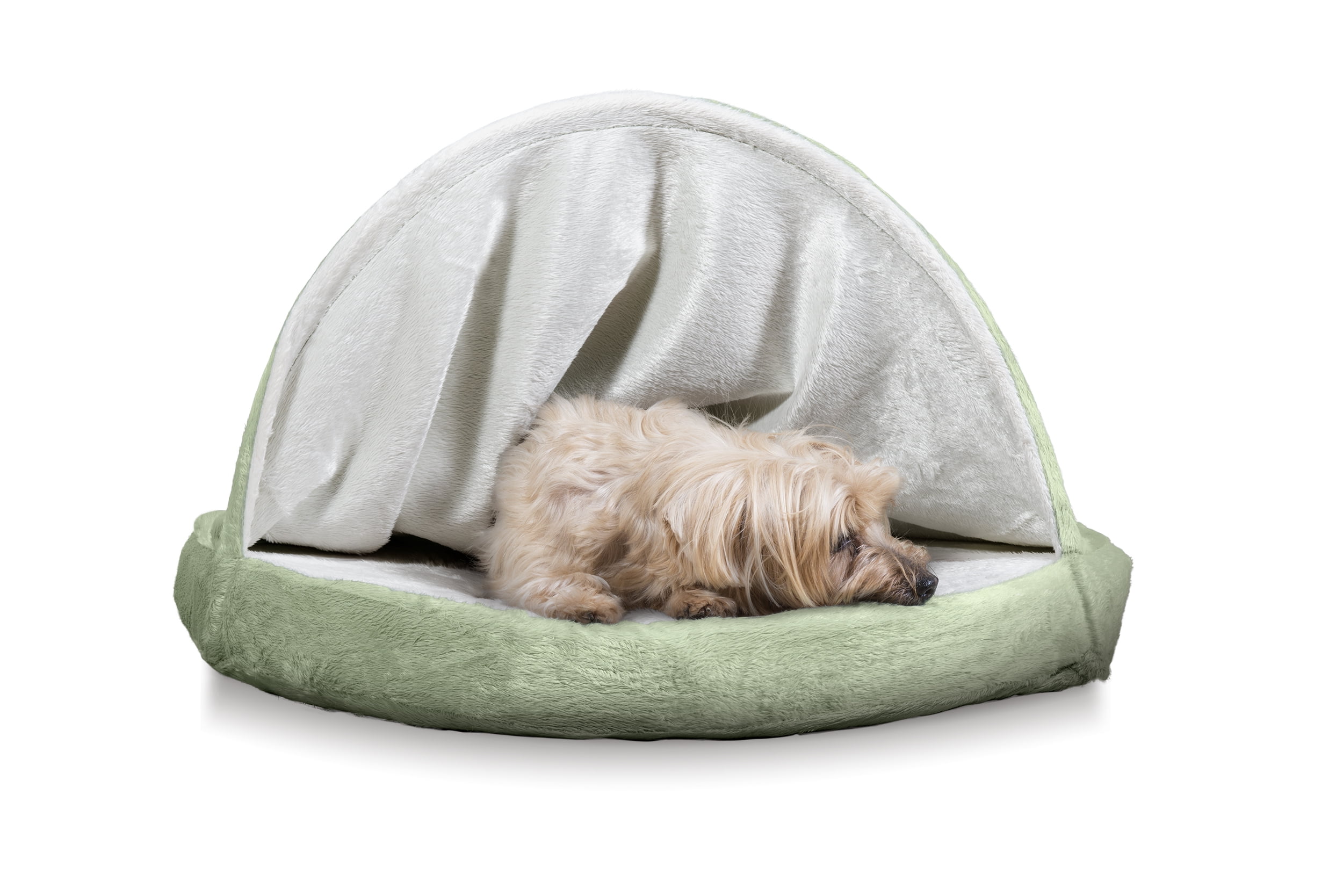 FurHaven Pet Dog Bed Cooling Gel Memory Foam Orthopedic Round