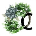 thumbnail image 1 of Unique Last Name Year Round Front Door Wreath With Bow Welcome Sign Garland 26 Letter Farmhouse Wreath For Front Door Spring All Mini Window Battery Powe Wreath Lights Solar Powe Wreath, 1 of 3