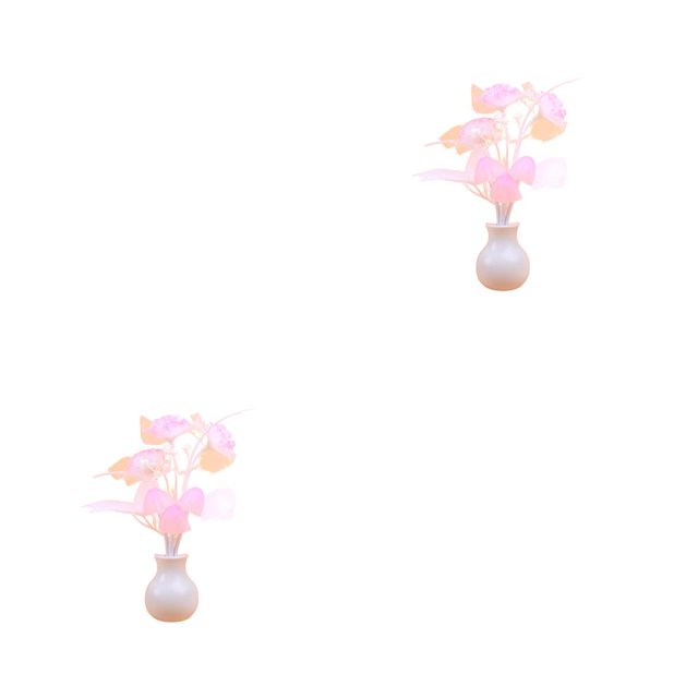 Advancent Night Light Flower Sensor Wall Lamp Bedroom Decor Kids Control Socket 0.5W Glow LED Home Bedside 220V tipo 3 rosa 2piezas