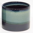 thumbnail image 1 of Green And Black Reactive Glaze Ceramic Planter, 1 of 1