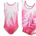 thumbnail image 2 of 3PCS Girls' Dance Costumes Sleeveless Sparkly Tumbling Dance Leotards & Shorts & Headband, Dance Outfit, 2 of 9
