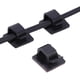 thumbnail image 1 of Mini soporte de cable autoadhesivo, clips de cable pequeños negros abrazaderas de cable autoadhesivas para la gestión de cables del jardín del automóvil de la oficina en el hogar (100 piezas) Adepaton LKX-0922, 1 of 9