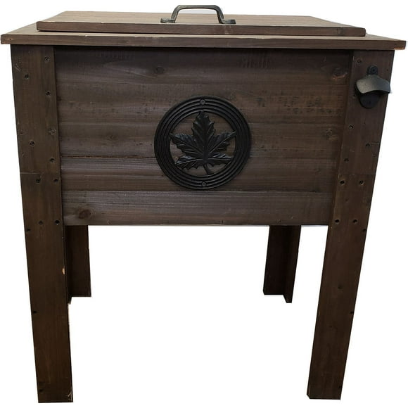 Glacière en bois rustique 53QT