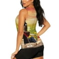 thumbnail image 3 of Xecao Red Wine Glasses print women's scoop neck, loose-fit workout tank tops for the gym., 3 of 9