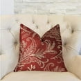 thumbnail image 2 of Plutus Berry Crest Vineyard Red and Beige Throw Pillow 20"L x20"W, 2 of 3