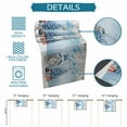 thumbnail image 7 of Table Runners 48 Inches Long Dress Scarves, Blue Gnomes Christmas Farmhouse Kitchen/Dining Table Runner, Short Coffee Tablerunners, Snowflake Xmas Tree Gifts Winter 13x48 Inch, 7 of 7