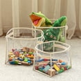 thumbnail image 4 of SDFGTstore Clear Children Toy Storage Basket Sturdy Foldable Organizers for Kids Room, 4 of 13