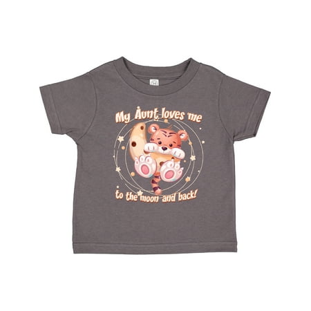 

Inktastic My Aunt Loves Me Tiger Gift Toddler Boy or Toddler Girl T-Shirt
