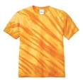 thumbnail image 6 of Yellow Rooster Men's Short Sleeve Tiger Stripe Tie-Dye Cotton T-Shirts Gold XL, 6 of 6