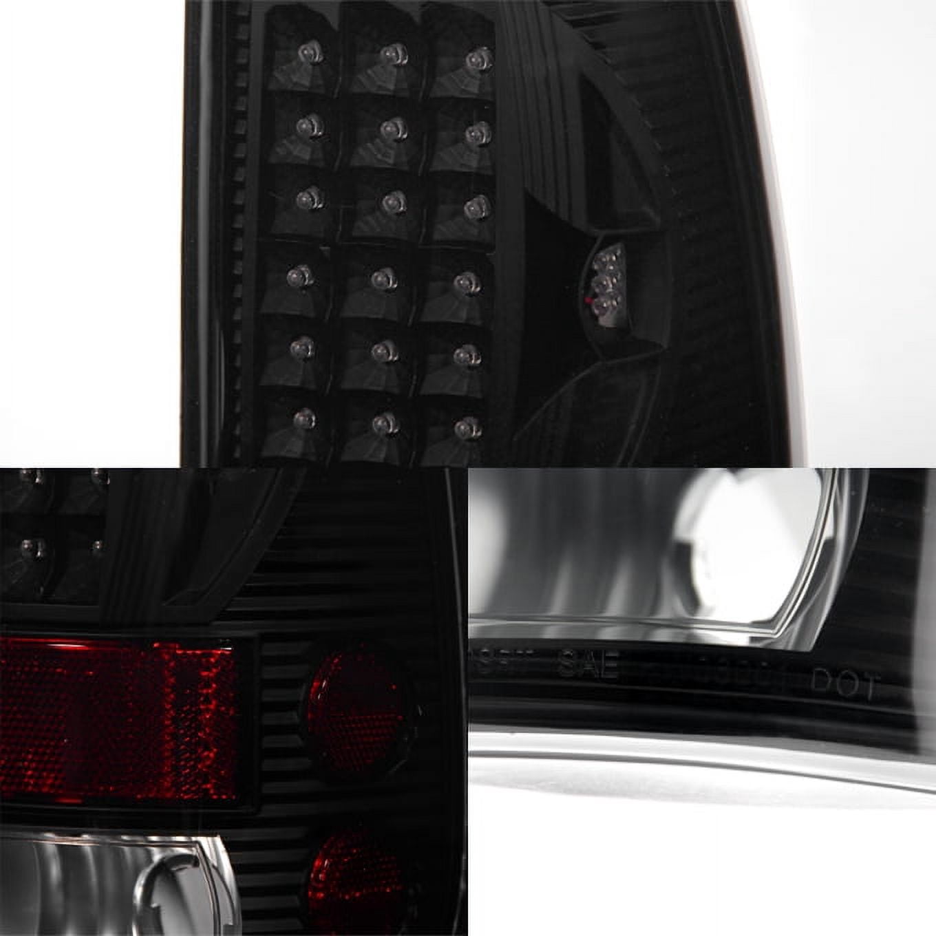 AKKON - For 97-03 Ford F150 F-150 Pickup Truck Styleside Model Black Smoke LED Tail Lights Brake Lamps Pair
