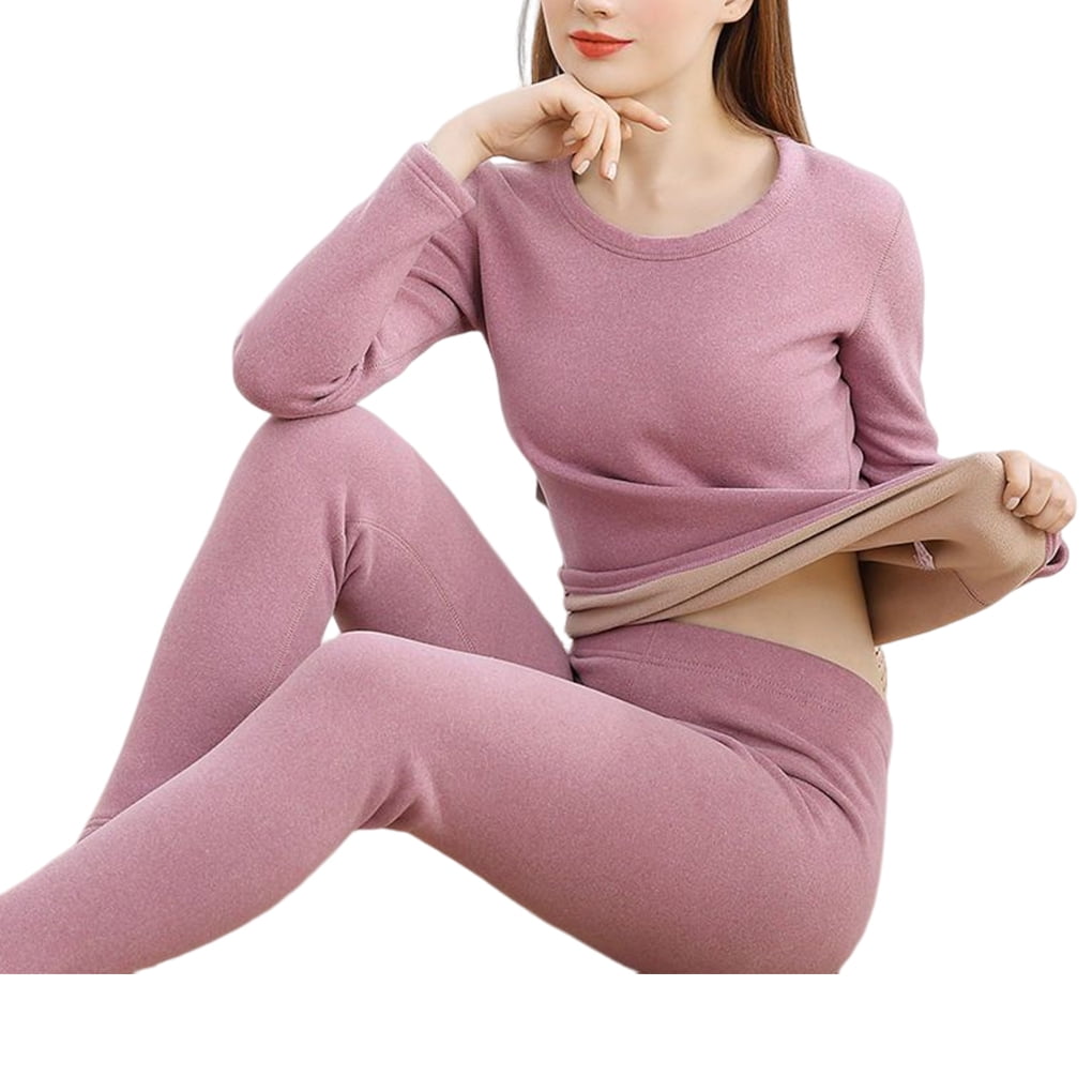 Women Thermal Underwear Winter Warm Thicken Cold Weather Elastic Long