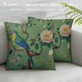 thumbnail image 3 of Creowell Green Chinoiserie Pillow Cover Multi Size Vintage Bird Flower Throw Pillow Covers Farmhouse Floral Decorative Pillowcase Outdoor Square Cushion Cover for Couch Sofa Bedroom Decor, 3 of 5