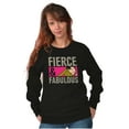 thumbnail image 5 of Betty Boop Fabulous Leopard Print Women Crewneck Sweatshirt Brisco Brands M, 5 of 6