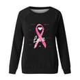 thumbnail image 5 of VKOYWKM Breast Cancer Awareness Shirts Women Breast Cancer Pink Ribbon T-Shirt Long Sleeve Crew Neck Breast Cancer Tops Fall Cancer Survivor Shirt, 5 of 5