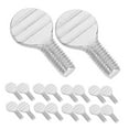 thumbnail image 6 of HOOWIFFY Rotisserie Replacement Wing Screws for Grilled Forks Silver Durable Stainless Steel Parts, 6 of 7