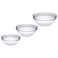 thumbnail image 3 of 3Pcs Fruit Bowls Household Salad Bowls Multipurpose Tableware (Transparent), 3 of 9