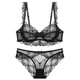 thumbnail image 4 of Conjuntos de sujetador Sexy para mujer, ropa interior ultrafina transparente de copa ABCDE, traje femenino de talla grande, lencería 2021, 4 of 4