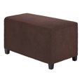 thumbnail image 1 of Funda para ottoman rectangular estirable de 14" x 33" x 15" de Uxcell, fundas para pie de sofá, protector para sala de estar/interior [Café], 1 of 7