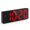 Red, variant on Clearance Electronic Digital Alarm Clock, 6.5inch Large Display LED Clock for Bedside Table Battery Clock with Temperature Display Adjustable Brightness Voice Control for Home, Multicolor