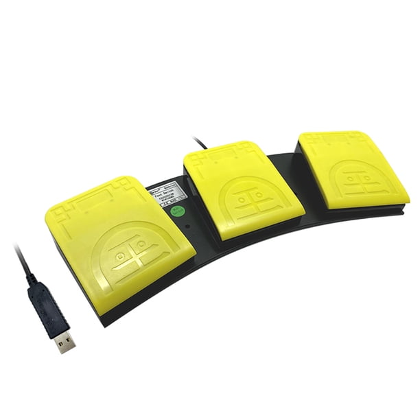 Control de interruptor de pie triple USB Tres teclas personalizadas para acceso directo