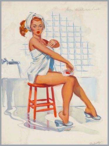 1940s Pin-Up Girl Tennis Player Picture Poster Print Art Pin Up