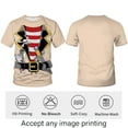 thumbnail image 3 of WHNBCW Men's Shirt With an Image of Men's Pirate Costume, Funny Pirate T-Shirt, 3 of 7