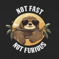 thumbnail image 3 of Novelty Genius "Not Fast Not Furious" Funny Sloth Shirt, Ringspun Cotton T-Shirt, Mens/Womens Fits, 3 of 4
