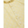 thumbnail image 4 of Maple Clothing Robe Décontractée Indienne pour Hommes en Coton Kurta Pyjama (Jaune, TG), 4 of 6