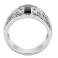 thumbnail image 3 of High polished (no plating) Stainless Steel Ring with No Stone for Women No Stone Stone Color Style TK3720 Size 9, 3 of 5