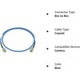 thumbnail image 5 of 12G 4K HD SDI BNC - BNC Cable Belden 4855R Mini RG59 (6ft, Blue), 5 of 5