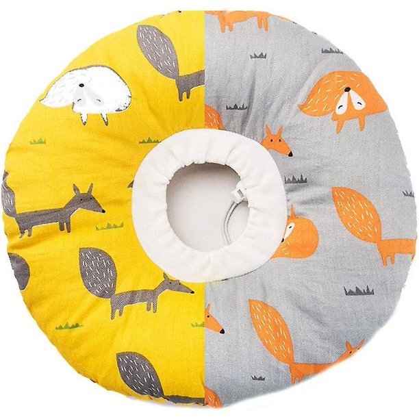 Collar De Recuperación Ajustable para Perros Gatos, Collar De Cono Protector Suave para Mascotas para Cirugía De Animales Pequeños,Amarillo,Medio