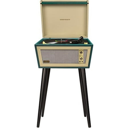 Crosley CR6231D-GR Sterling Portable Turntable with Aux-In and Bluetooth, Green &