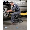 thumbnail image 4 of Danolapsi 2-in-1 Foldable Garage Creeper Shop Seat,36" z-Creeper Seat on Wheels, 330 LBS Capacity Automotive Mechanic Repair Under Car Rolling Creeper Seat with 6 Swivel Casters, 4 of 7