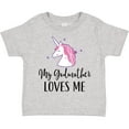 thumbnail image 3 of Inktastic My Godmother Loves Me Unicorn Girls Toddler T-Shirt, 3 of 5