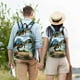 thumbnail image 4 of Balery Lake Forest Dinosaur A Mochila Clásica Impresa Básica para Viaje, Mochila Escolar Resistente al Agua, Mochila de Lona con Correas Ajustables-Small, 4 of 5