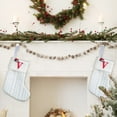 thumbnail image 5 of OAVQHLG3B 7.8 inch Mini Cute Knit Initial Embroidered Christmas Stocking Personalized Initial Christmas Stocking Family Holiday Xmas Party Decor Christmas Decorations, 5 of 5