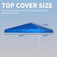 thumbnail image 2 of 10x10 Canopy Tent Replacement Top, Instant Outdoor Pop Up Canopy Cover for Slant Leg, 2 of 7