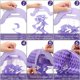 thumbnail image 3 of ZHAOCHENG piezas de decoraciones para fiesta de cumpleaños de sirena, papel de panal de abeja, medusa de papel, farol, bola de panal de abeja de seda, decoración colgante, 3 of 5