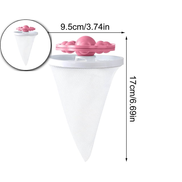 Dvruxg Reusable Lint Catcher Washing Machine Washing Machine Float Wash Ball, Laundry Washer Washing Ball Cleaning Decontamination Laundry Ball Filter Bag Filter Hair Remover