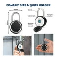 thumbnail image 5 of Tuya Smart Fingerprint Padlock Electronic Door Lock APP Remote Unlock Waterproof Security Protection ,More Secure, 5 of 6