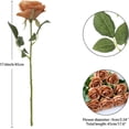 thumbnail image 4 of 12PC Black Roses Artificial Flowers Fake Roses Silk Realistic Roses Bouquet Flowers with Long Stems for Wedding Home Party Centerpieces Decorations, 4 of 5