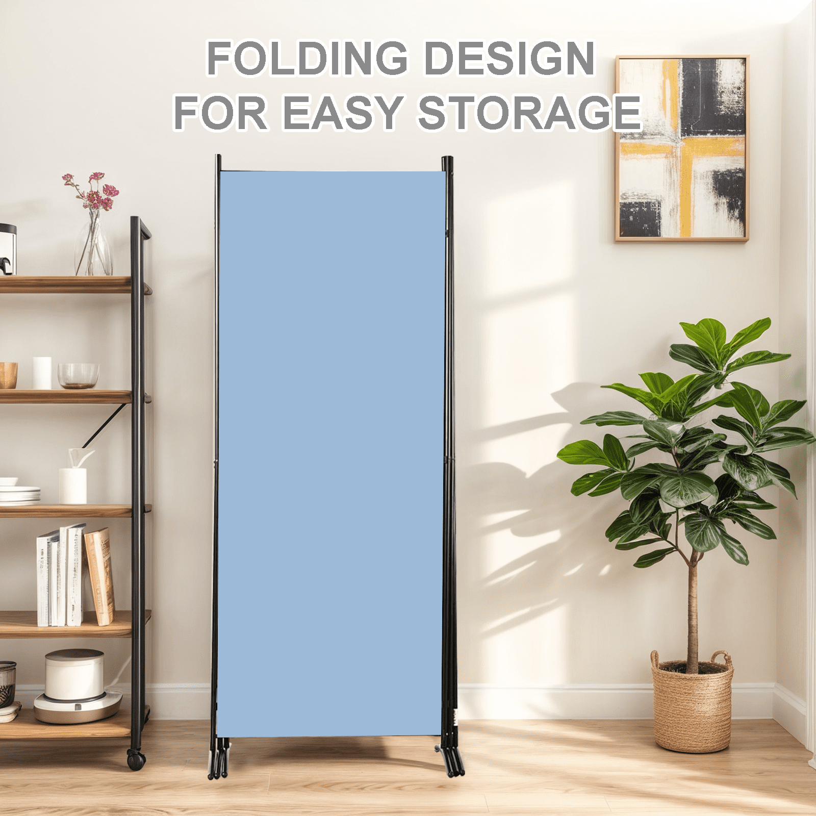 Gaildon 71’’L*99’’W 3-Pane Portable Folding Privacy Room divider