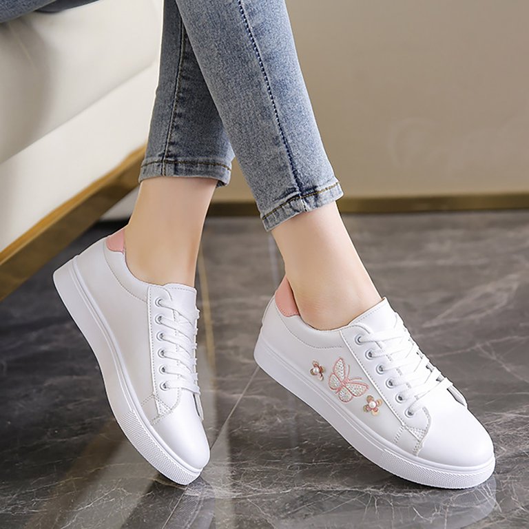 White cut sales out shoes