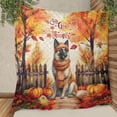 thumbnail image 3 of Happy Thanksgiving Belgian Malinois Give Thanks Fall Beanie Scarf Welcome Quilt Blanket Sheepdog Dog Lover Gifts Cozy Comforter Throw Blanket - 00020, 3 of 5